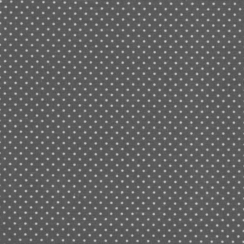 AU Maison Baumwollstoff Dots Charcoal Pünktchen Punkte Tupfen Grau Schwarz Anthrazit Creme