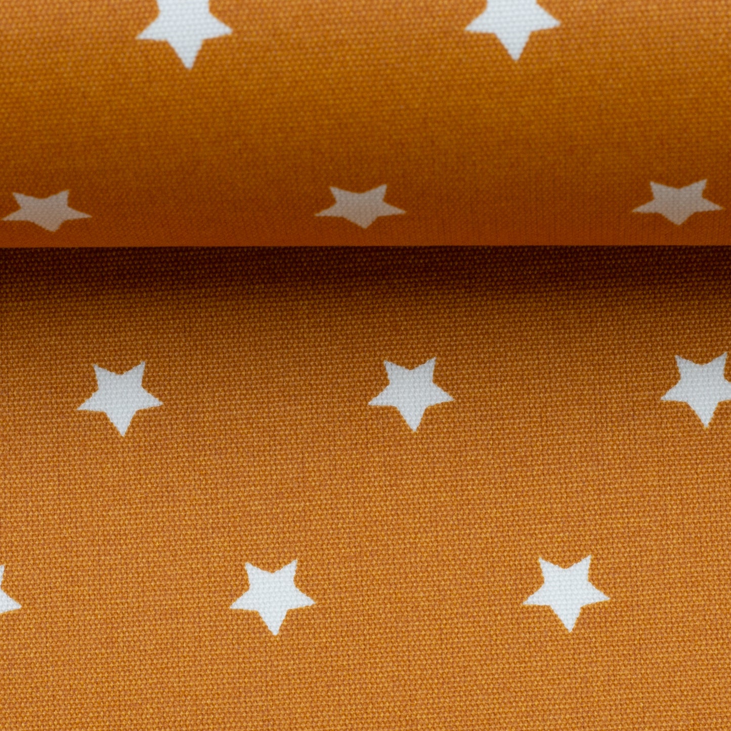 Beschichtete Baumwolle mit Acrylbeschichtung Sterne in Orange, Swafing Meluna