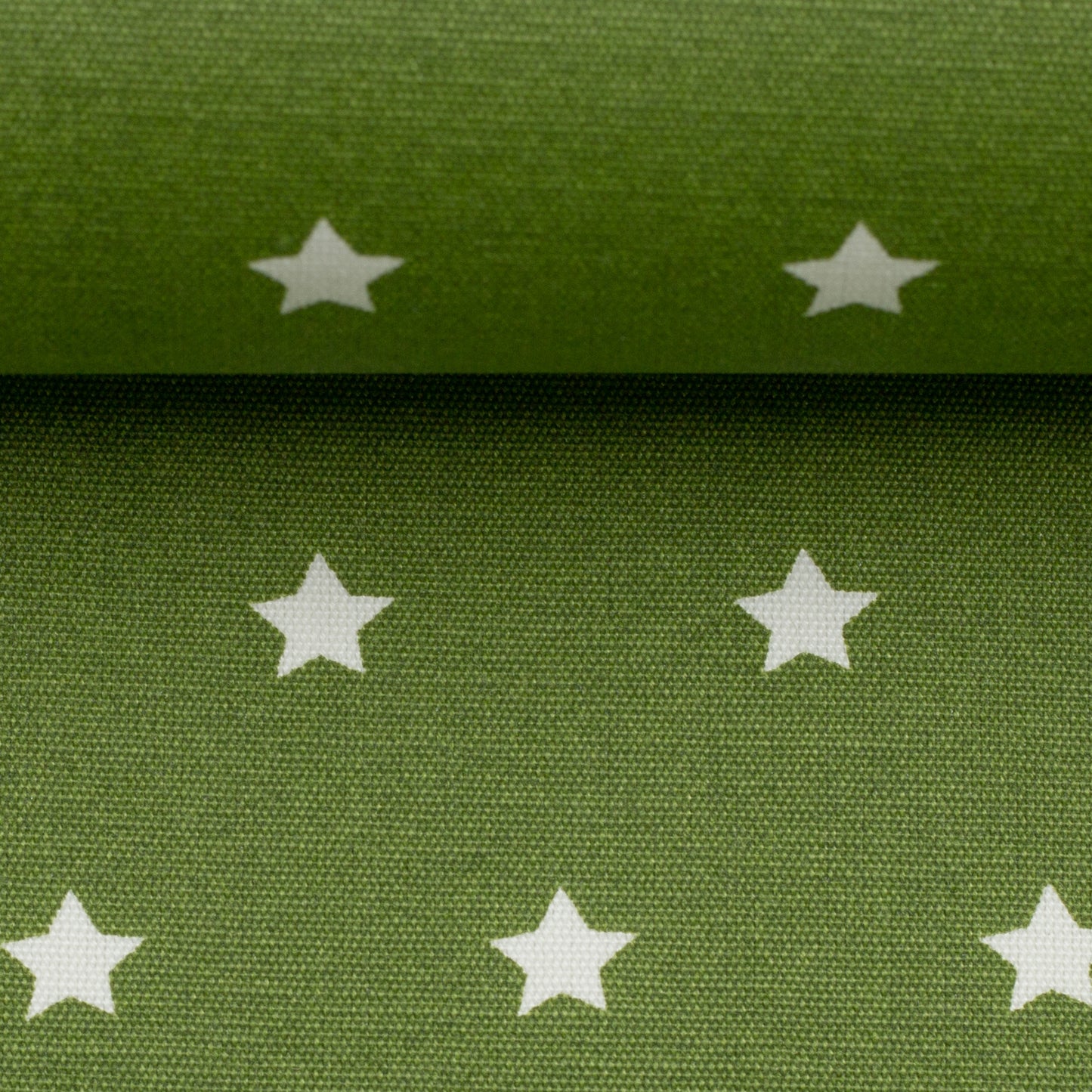 Beschichtete Baumwolle mit Acrylbeschichtung Sterne in Khaki Olivgrün, Swafing Meluna