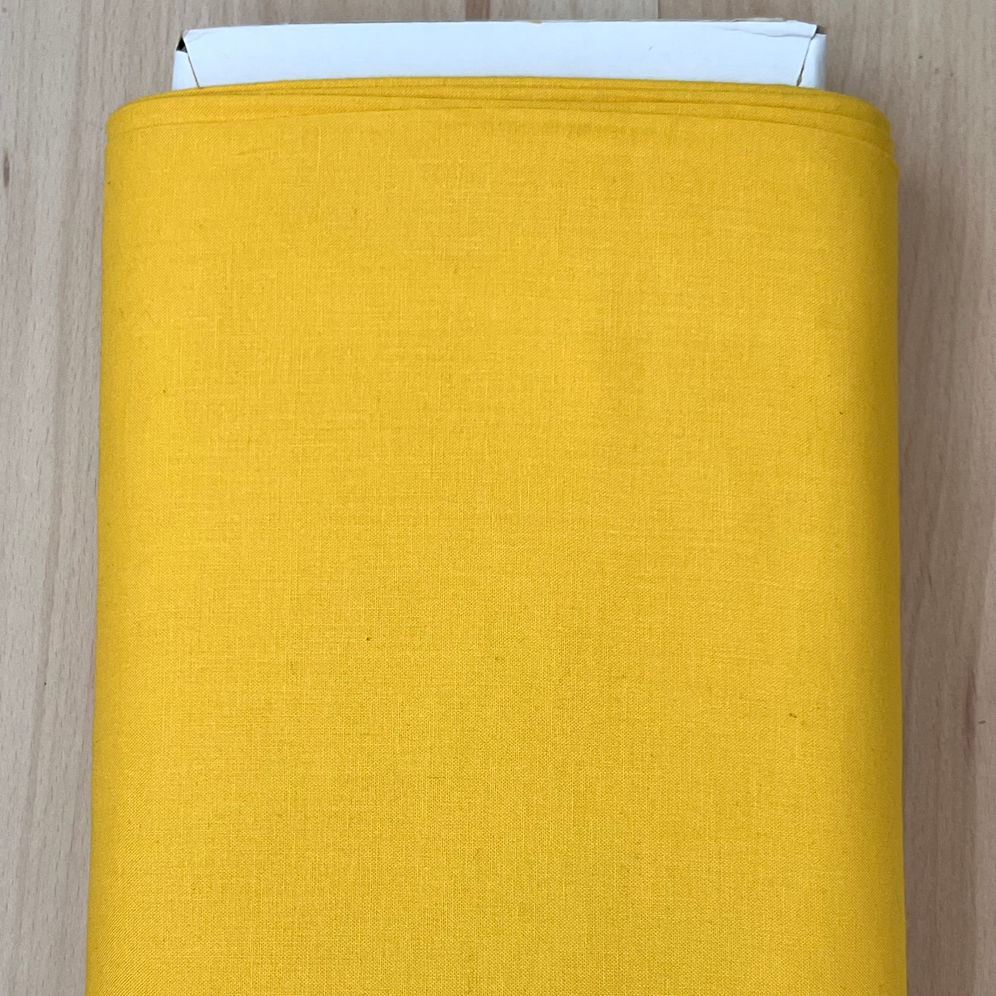 Tissu coton UNI JAUNE 140 cm de large Coton vendu au mètre