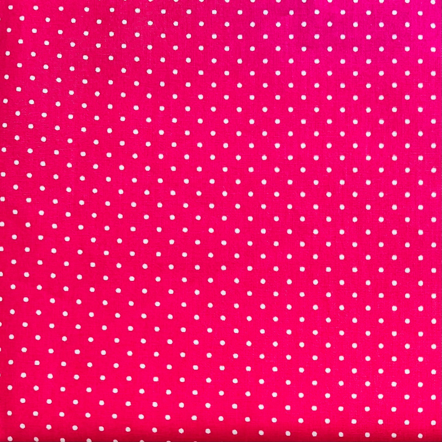 Tissu en coton ROSE à pois blancs de 2 mm, largeur 140 cm, tissu à pois