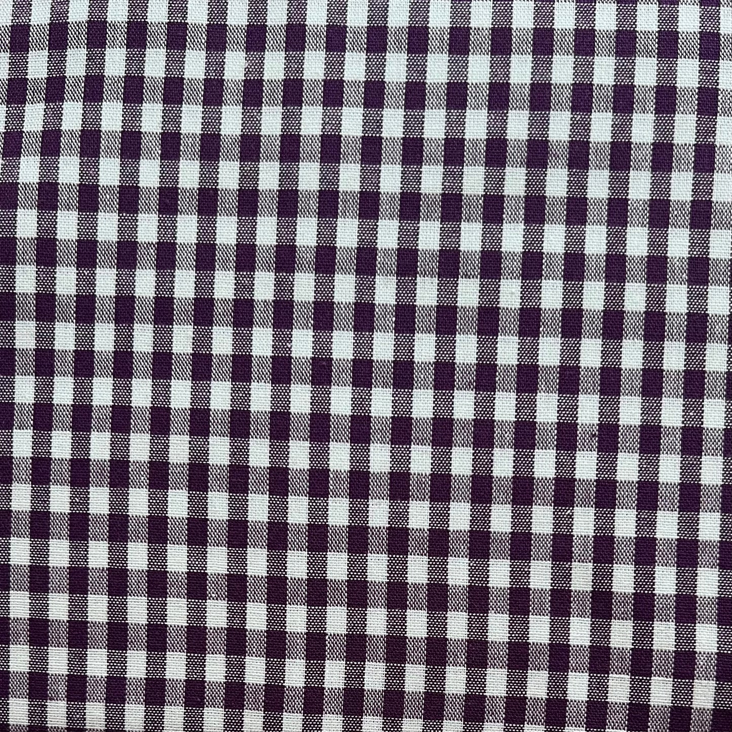 Baumwollstoff LILA mit weißen 5 mm KAROS, 140 cm breit, Vichy Karo Karostoff Kariert