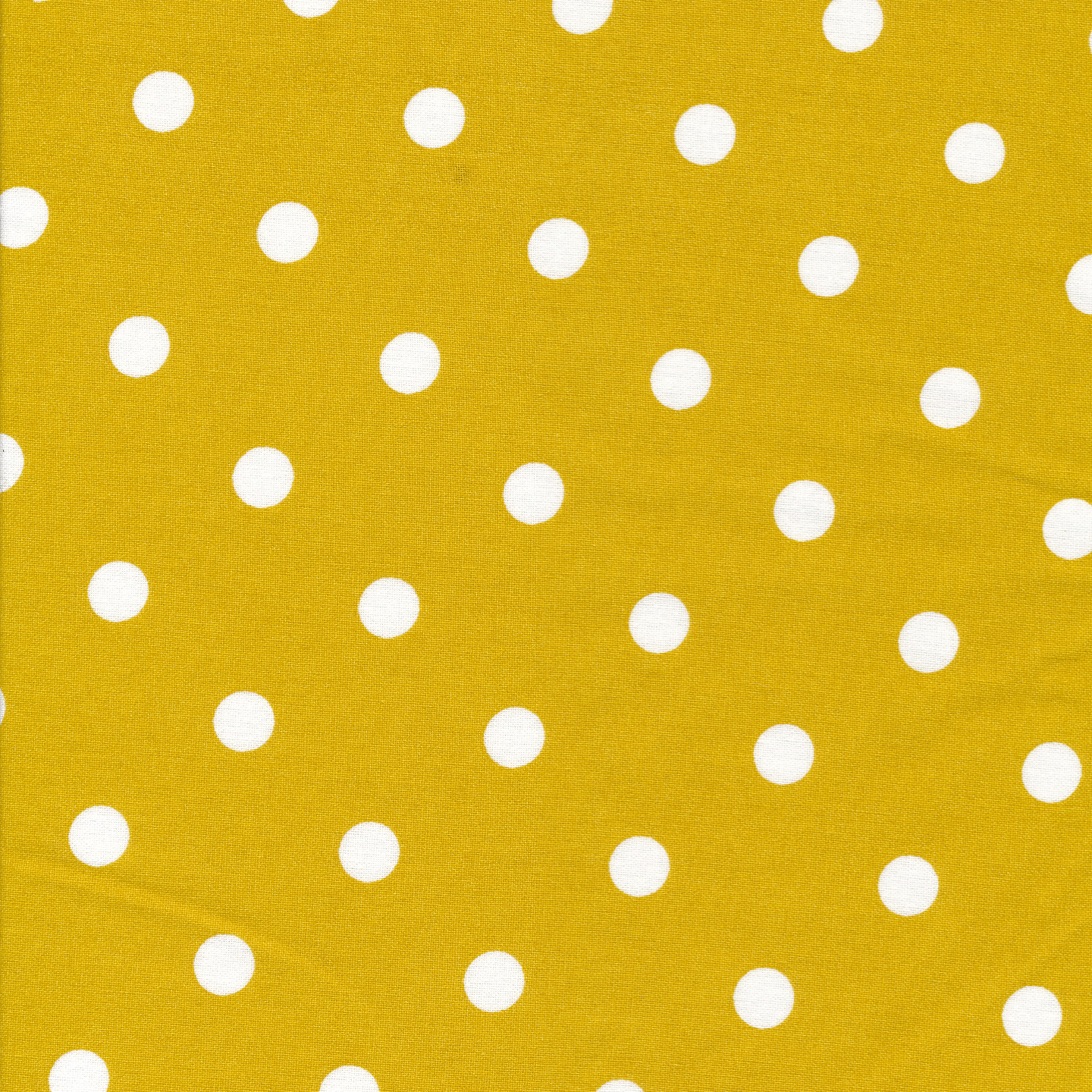 AU Maison Baumwollstoff Dots Big Mustard Tupfen Punkte Senfgelb Gelb