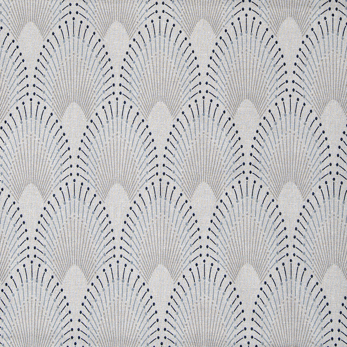 AU MAISON Baumwollstoff Chrysler Light Grey Grafikmuster Baumwolle