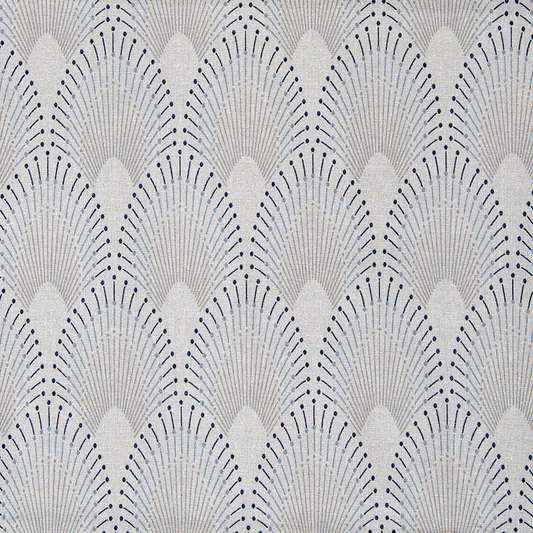 AU MAISON Baumwollstoff Chrysler Light Grey Grafikmuster Baumwolle