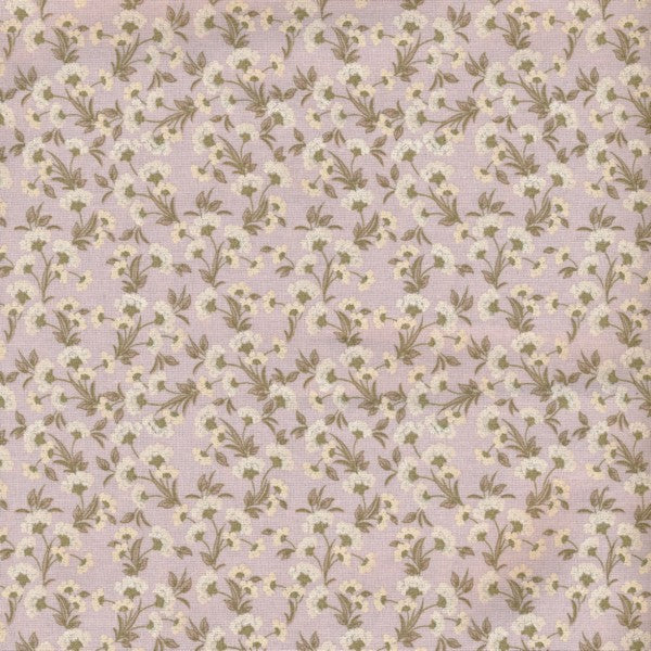 AU MAISON Wachstuch Fiona Light Purple lila flieder altrosa zarte Blumen, beschichtete Baumwolle