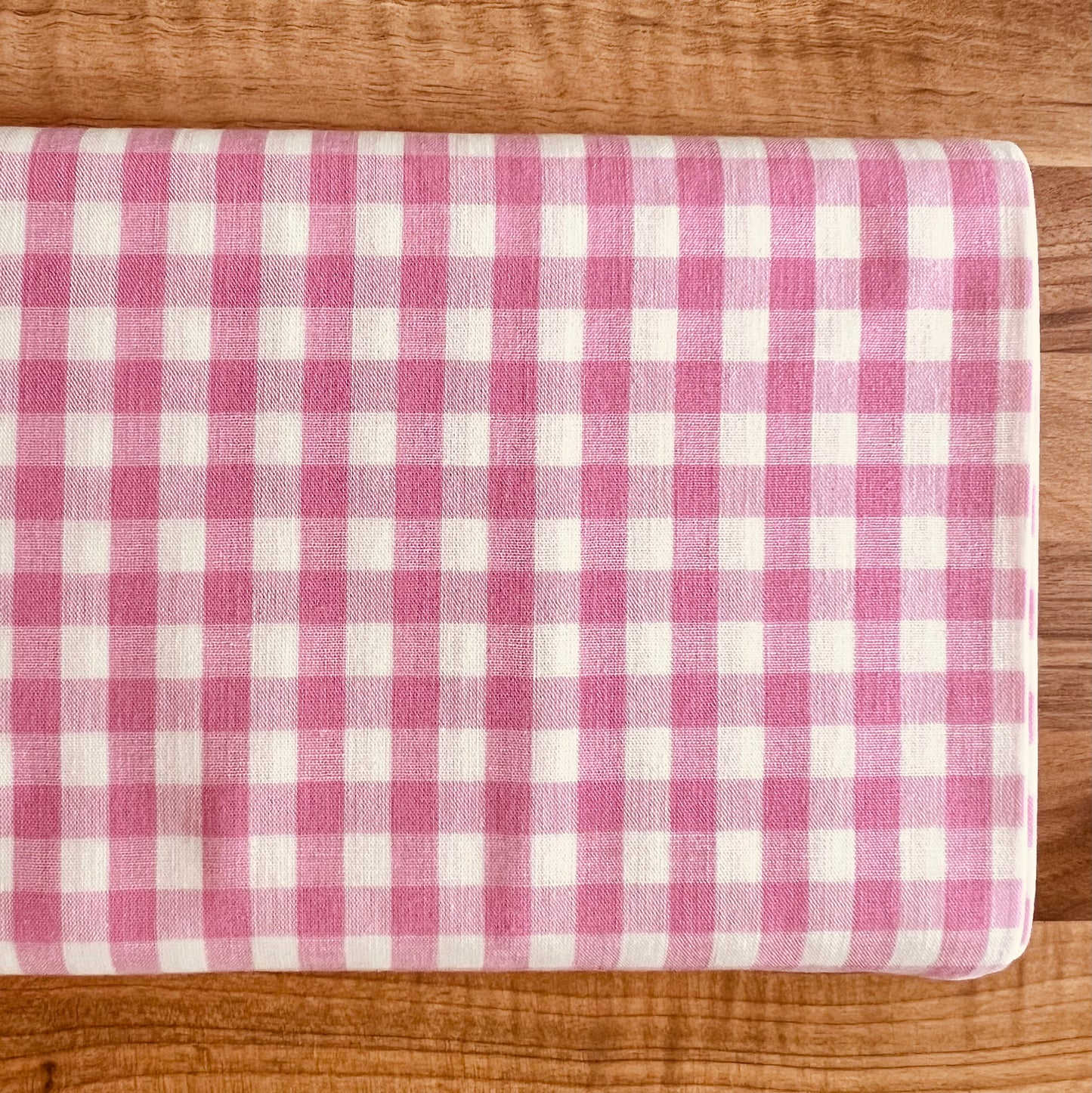 Baumwollstoff ROSA mit weißen 10 mm KAROS, 140 cm breit, Vichy Karo Karostoff Kariert