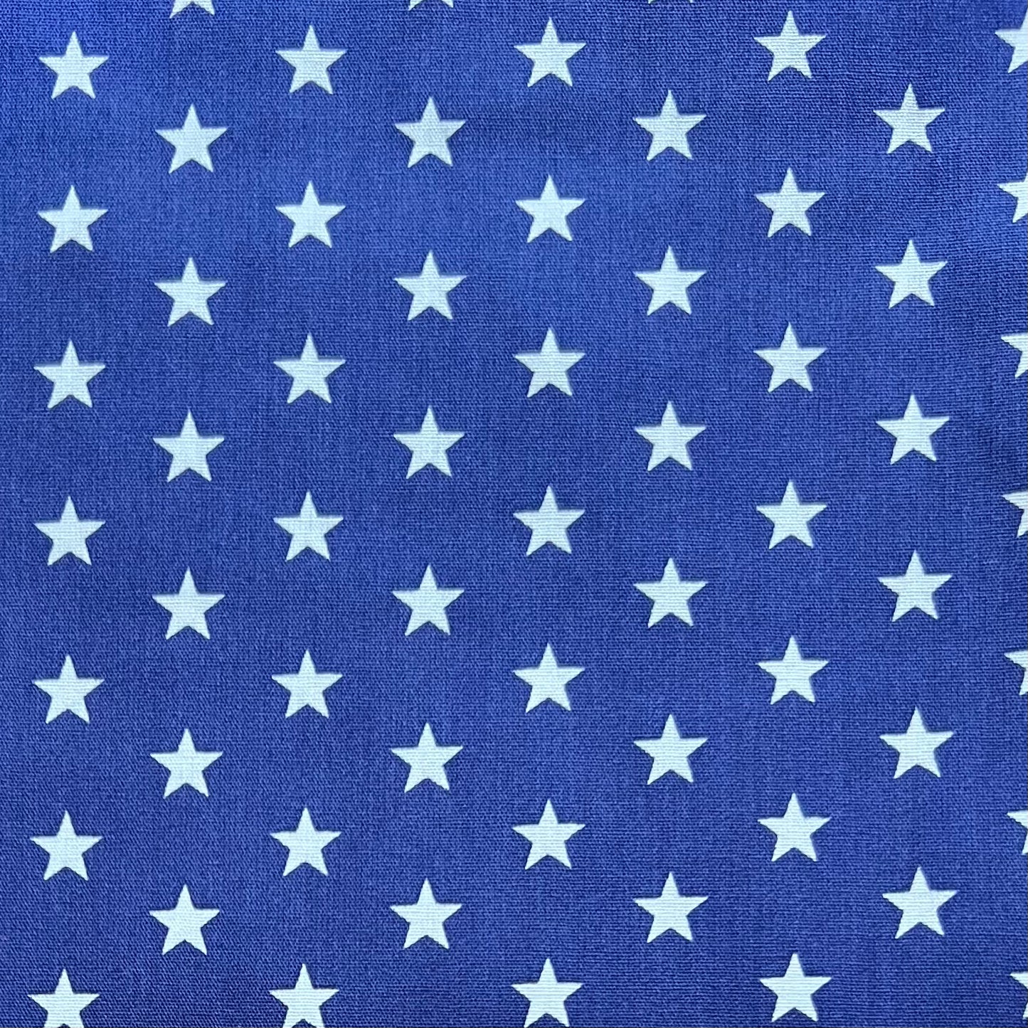 Baumwollstoff BLAU mit WEISSEN STERNEN 10 mm, 140 cm breit, Sternchenstoff