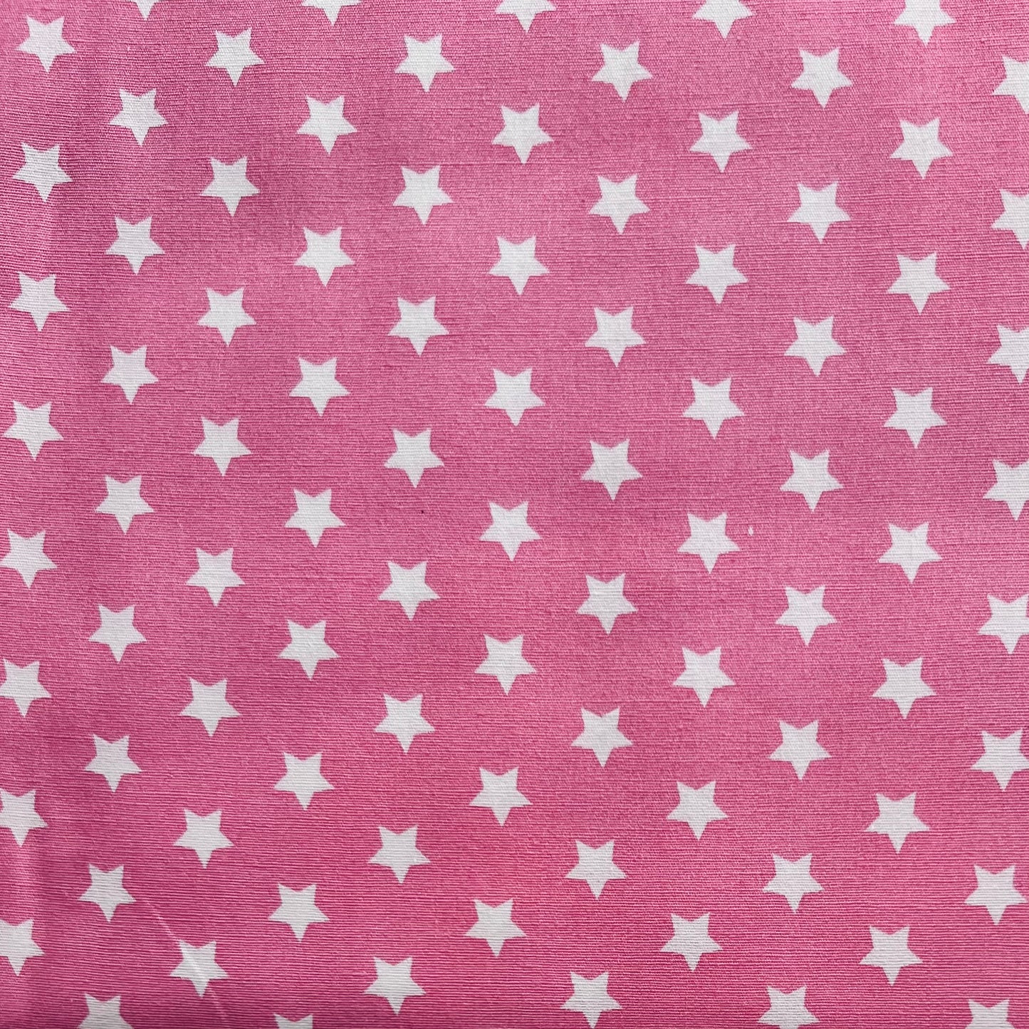 Baumwollstoff ROSA mit WEISSEN STERNEN 10 mm, 140 cm breit, Sternchenstoff