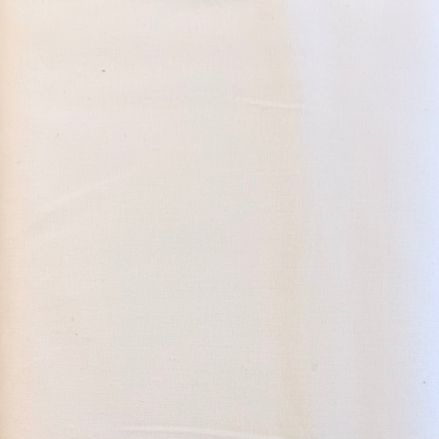Tissu en coton UNI naturel / BLANC CRÈME / BLANC COQUILLE D'ŒUF 140 cm de large Coton vendu au mètre
