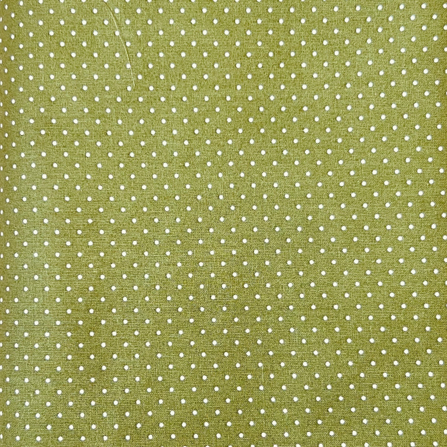 Tissu en coton KIWI GREEN à pois blancs de 2 mm, largeur 140 cm, tissu à pois