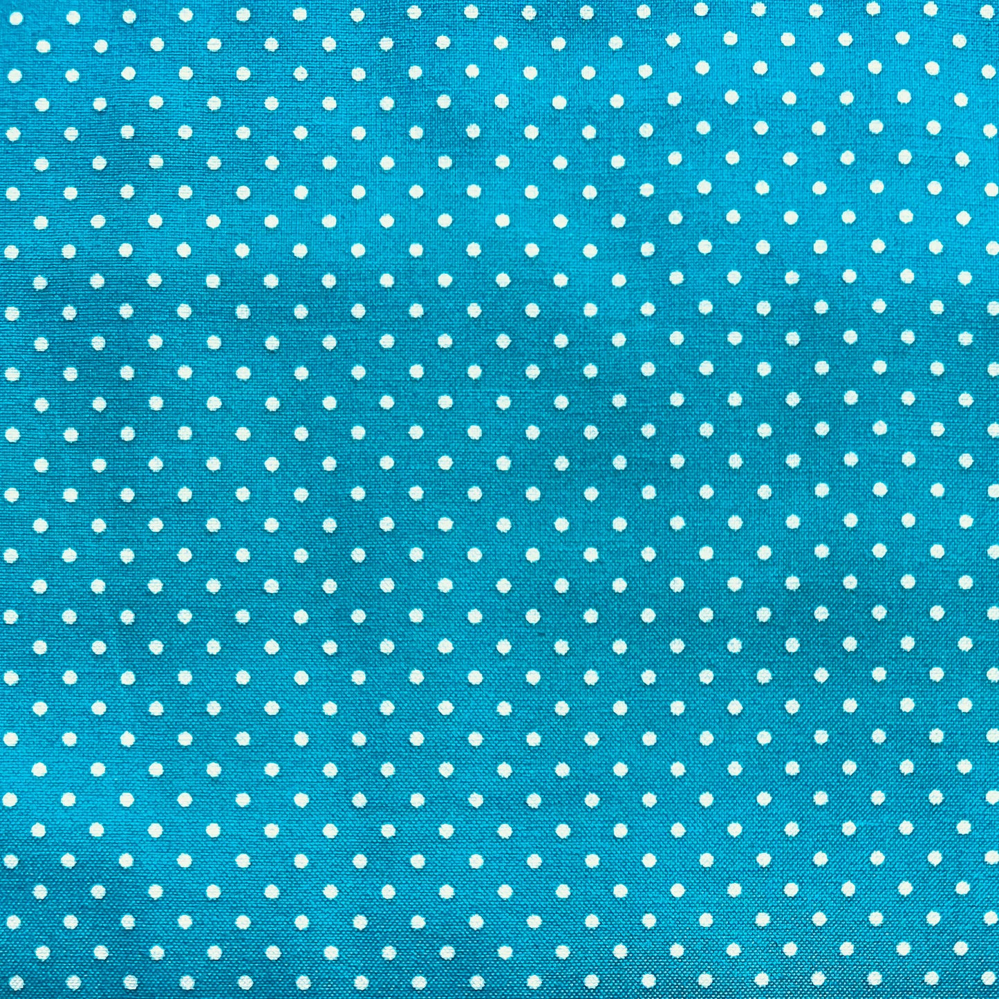 Tissu en coton PETROL à pois blancs de 2 mm, largeur 140 cm, tissu à pois