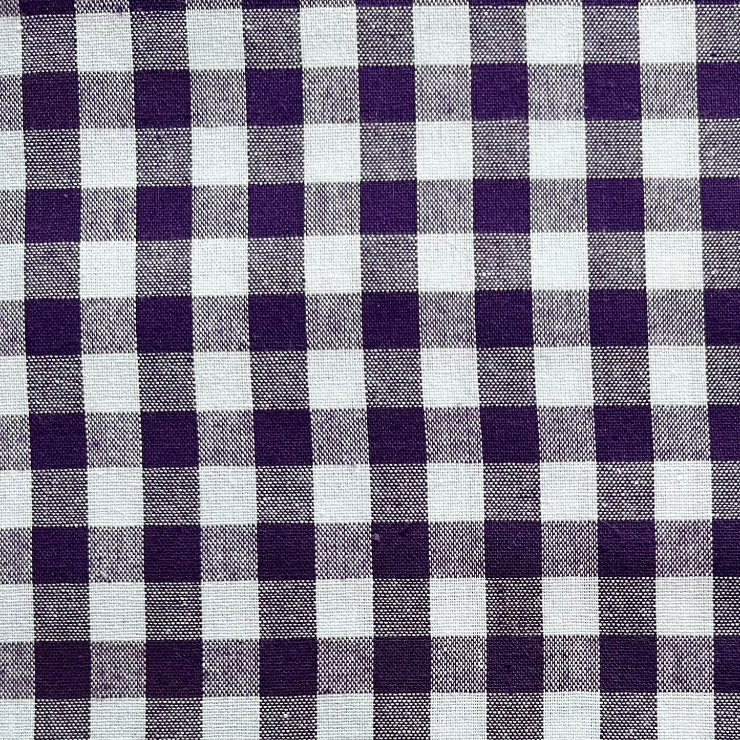 Baumwollstoff LILA mit weißen 10 mm KAROS, 140 cm breit, Vichy Karo Karostoff Kariert