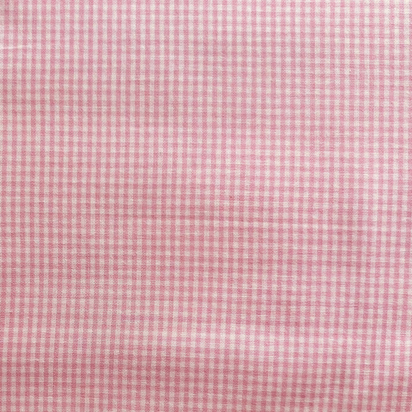 Baumwollstoff ROSA mit weißen 1 mm KAROS, 140 cm breit, Vichy Karo Karostoff Kariert