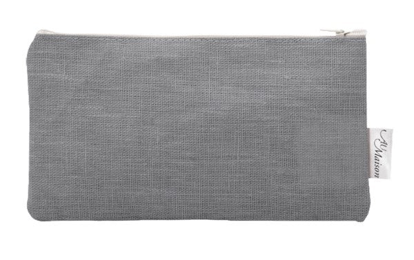 Au Maison beschichtetes Leinen Leinenstoff mit Acrylbeschichtung in Steel Grey Grau