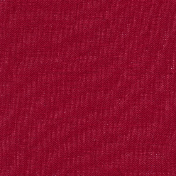 Au Maison beschichtetes Leinen Leinenstoff mit Acrylbeschichtung in Deep Red Tiefrot Rot