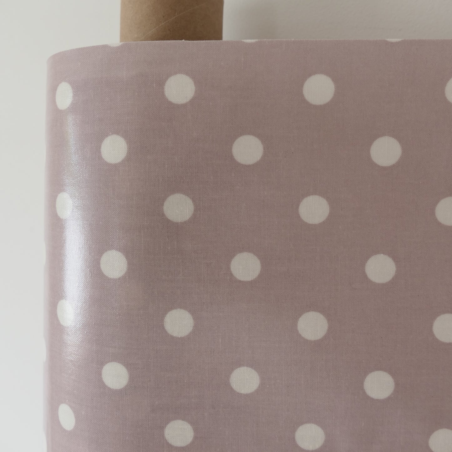 AU MAISON Wachstuch Dots Big Old Rose, Tupfen Punkte altrosa beschichtete Baumwolle