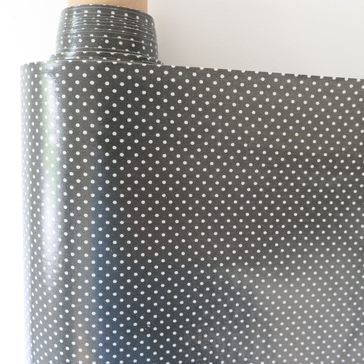 AU MAISON Wachstuch Dots Fudge braune Tupfen Punkte Pünktchen, beschichtete Baumwolle