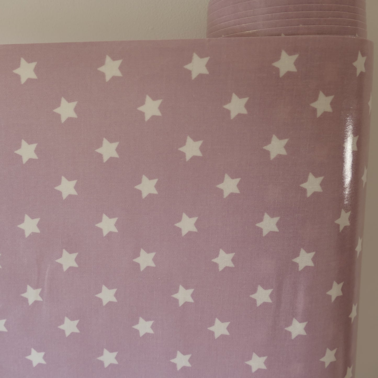 Au Maison Wachstuch Star Big Light Purple hell lila Sterne, beschichtete Baumwolle