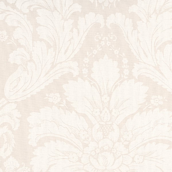 AU MAISON Wachstuch Victorian Baroque Creme barockes Muster, beschichtete Baumwolle