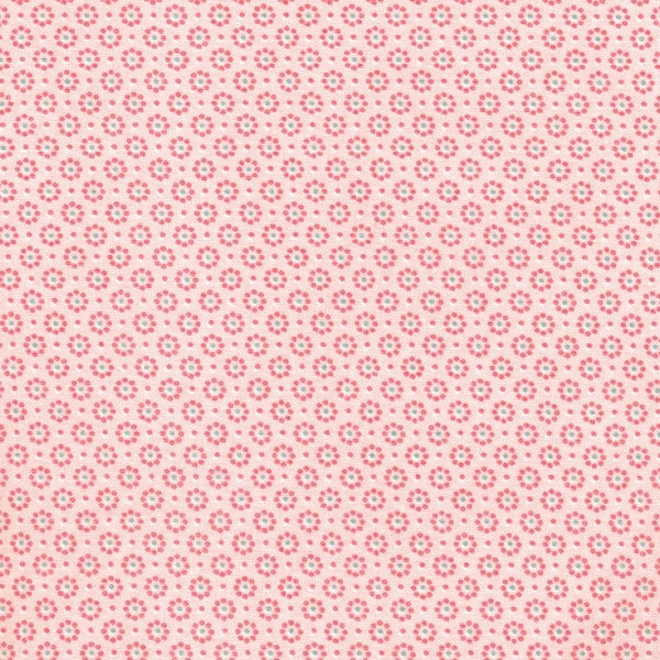 AU MAISON Wachstuch Belle Fleur Light Rose hellrosa rosa Blümchen beschichtete Baumwolle