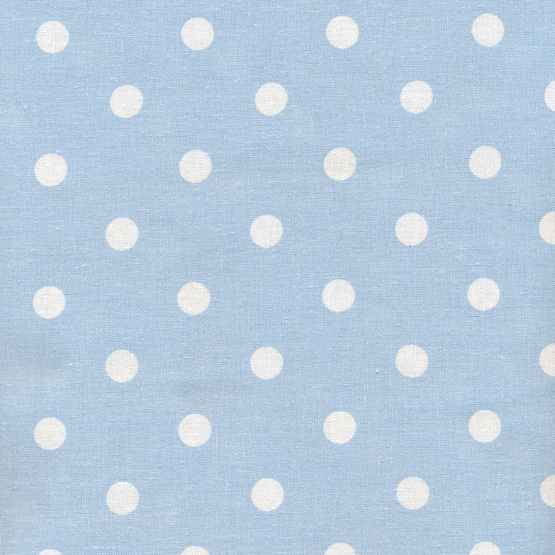 AU MAISON Wachstuch Dots Big Light Blue hellblau Tupfen, beschichtete Baumwolle