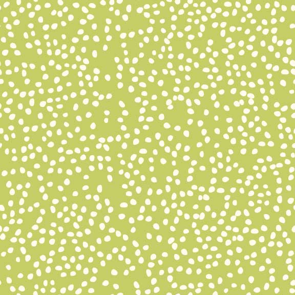 Birch Fabrics Organic Cotton Mod Basics FIREFLY DOTS GRASS Firefly Dots Vert clair