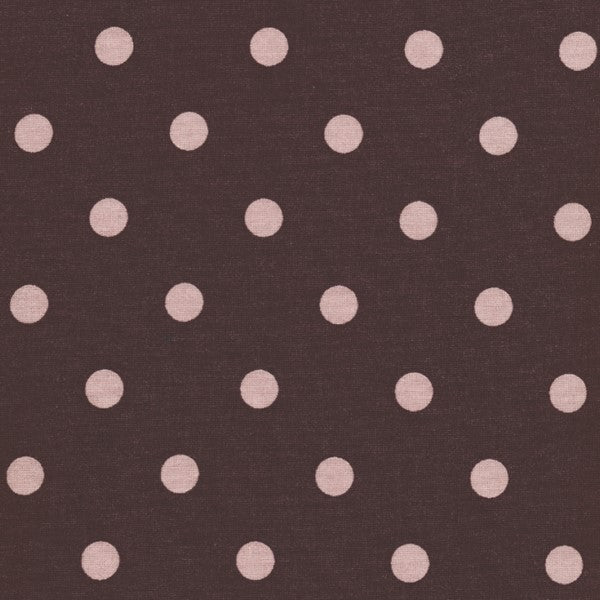 AU MAISON Wachstuch Dots Big Grape/Misty Rose Tupfen Punkte weinrot beschichtete Baumwolle