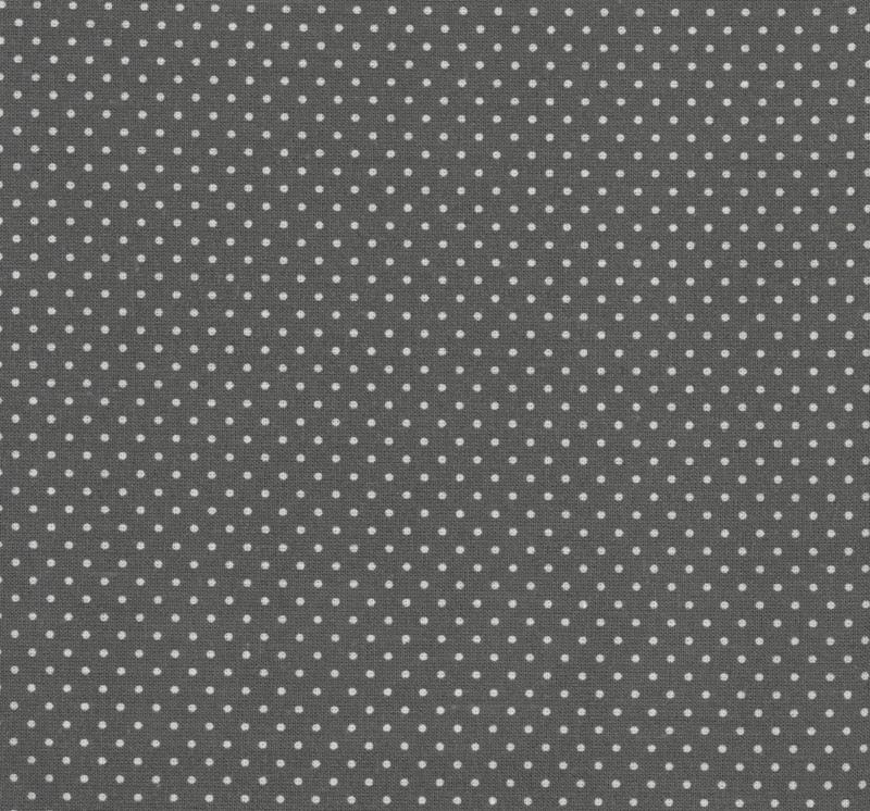 AU MAISON Wachstuch Dots Charcoal grau schwarz Pünktchen Punkte Tupfen, beschichtete Baumwolle