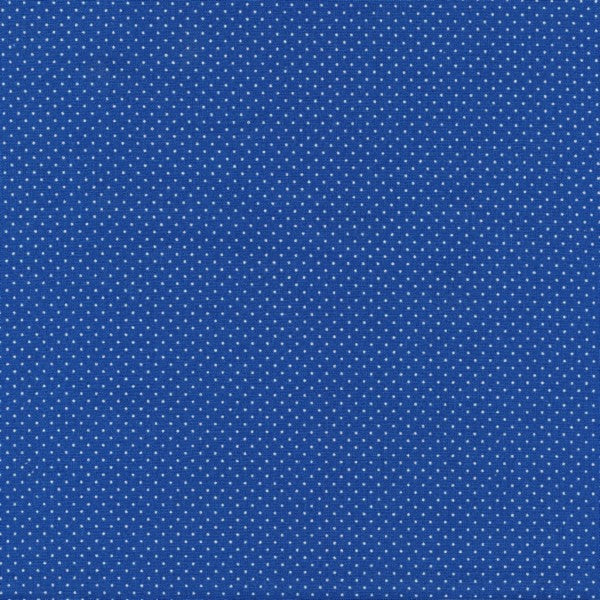 AU MAISON Wachstuch Dots Small Cobalt Blue Punkte Pünktchen kobaltblau blau, beschichtete Baumwolle