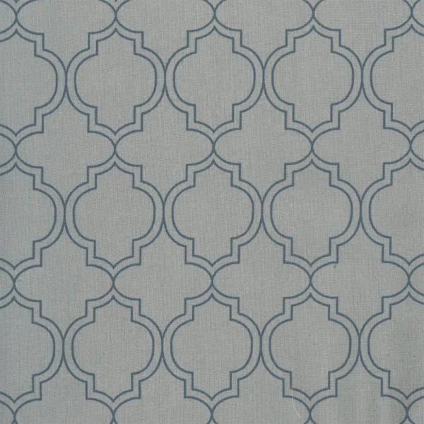 AU MAISON Wachstuch India Dusty Blue/Midnight Blue dunkelblaue Rauten, beschichtete Baumwolle