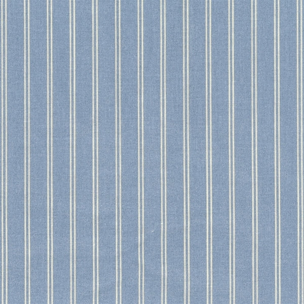 AU MAISON Wachstuch Ribbons Blue, Streifen, blau grau creme, beschichtete Baumwolle