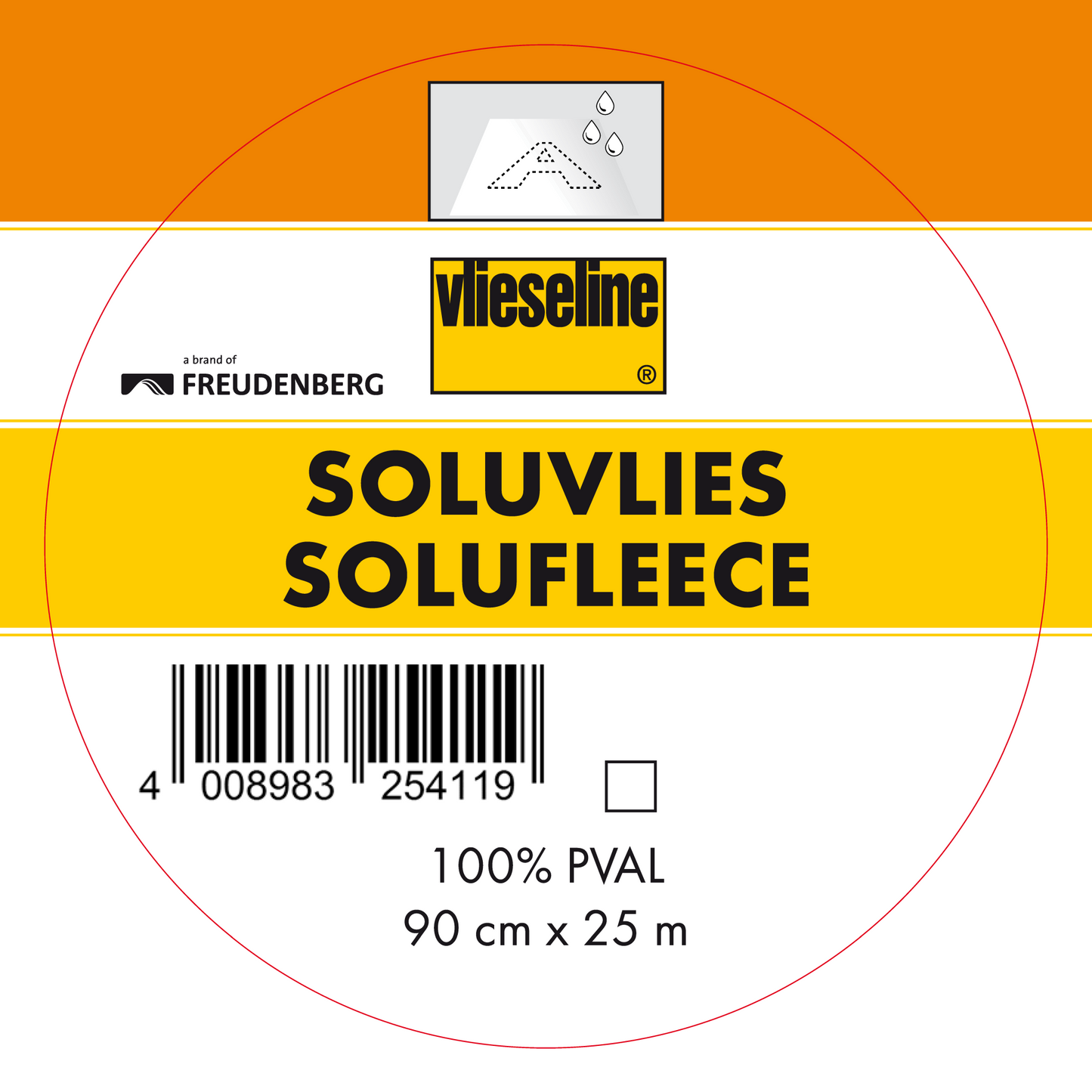 Soluvlies wasserlösliches Stickvlies von Vlieseline Freudenberg