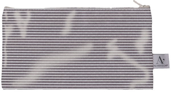 AU MAISON Wachstuch Stripe Fudge braune Streifen, beschichtete Baumwolle