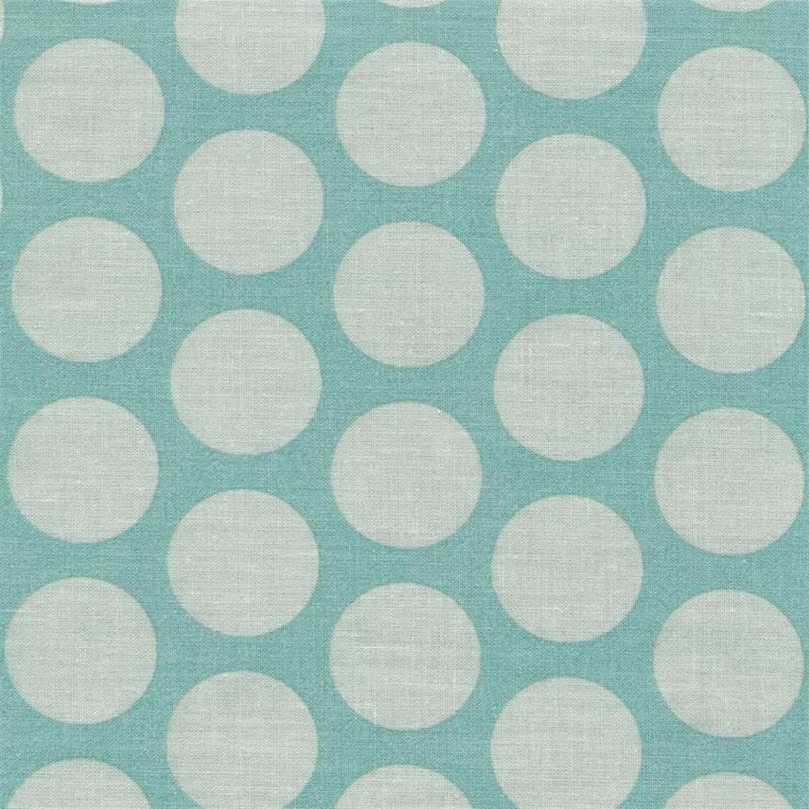 AU Maison Baumwollstoff Super Dots Aqua Sky große Punkte blaugrün türkis
