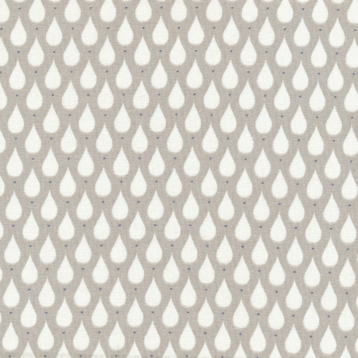 AU MAISON Wachstuch Teardrops Toffee Tropfen in beige natur, beschichtete Baumwolle