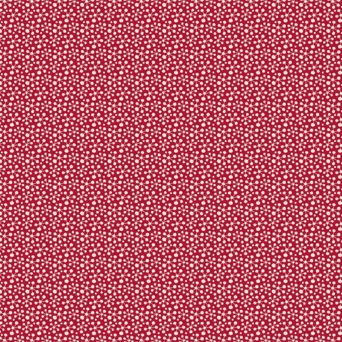 Tilda Baumwollstoff Pollen Stone Red aus Limited Candy Bloom Edition, Blütenstaub Pollen Creme Rot