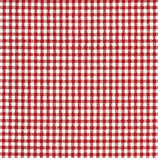 AU MAISON Wachstuch Pepita Red, rote Vichy Karo, beschichtete Baumwolle