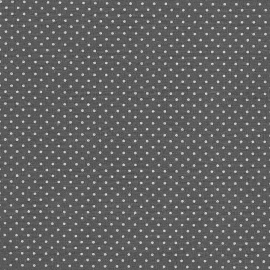 AU Maison Baumwollstoff Dots Charcoal Pünktchen Punkte Tupfen Grau Schwarz Anthrazit Creme