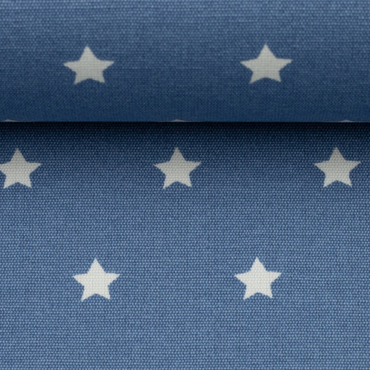 Beschichtete Baumwolle mit Acrylbeschichtung Sterne in Blau, Swafing Meluna