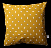 AU Maison Baumwollstoff Dots Big Mustard Tupfen Punkte Senfgelb Gelb