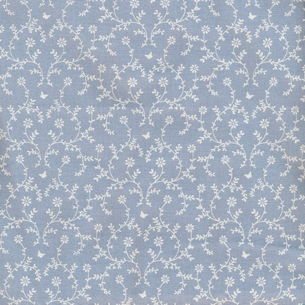 Au Maison Baumwollstoff Claire Blue Blumenstoff blau geblümt