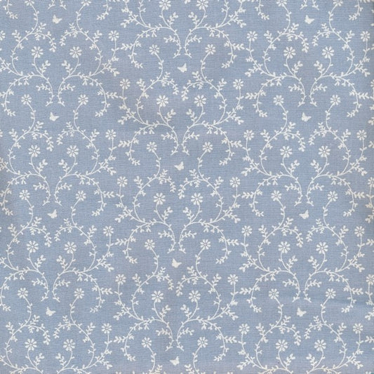 Au Maison Baumwollstoff Claire Blue Blumenstoff blau geblümt