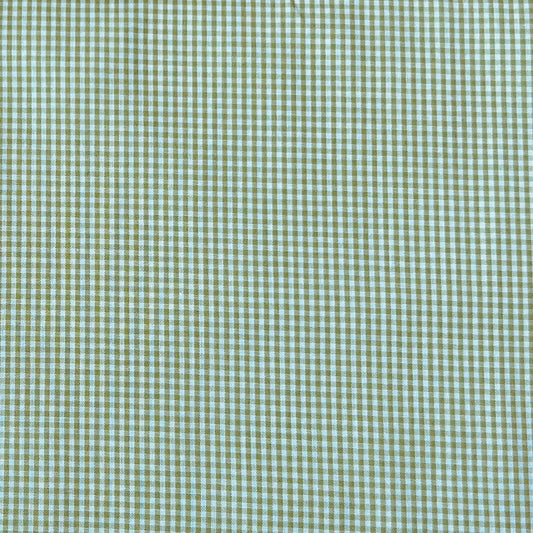 Baumwollstoff HELLGRÜN mit weißen 1 mm KAROS, 140 cm breit, Vichy Karo Karostoff Kariert