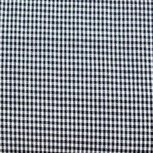 Baumwollstoff DUNKELBLAU mit weißen 2 mm KAROS, 140 cm breit, Vichy Karo Karostoff Kariert