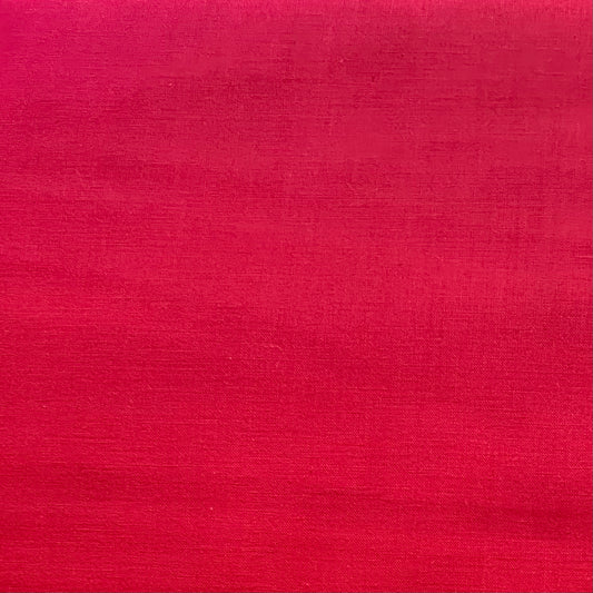 Tissu coton UNI ROUGE 140 cm de large Coton vendu au mètre