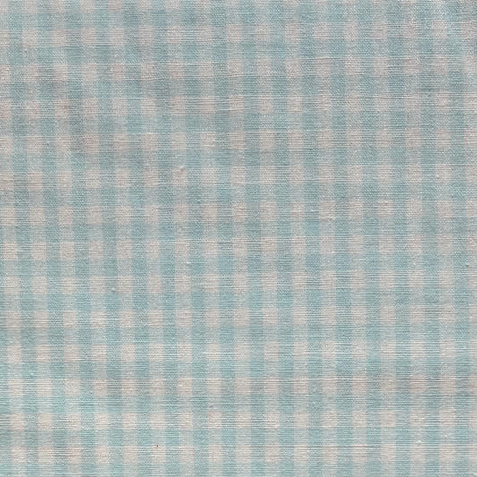 Baumwollstoff MINT mit weißen KAROS 5 mm, 140 cm breit, Vichy Karo Karostoff Kariert