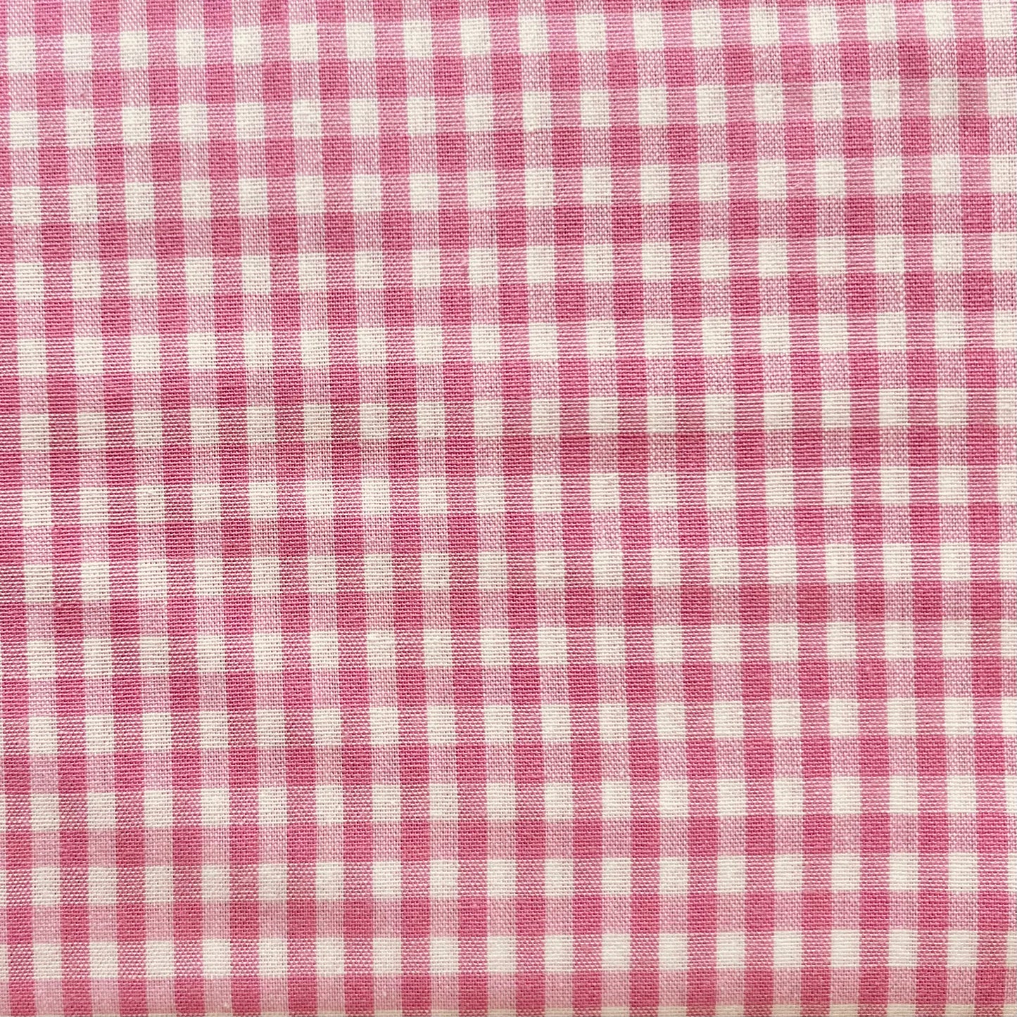 Baumwollstoff ROSA mit weißen 5 mm KAROS, 140 cm breit, Vichy Karo Karostoff Kariert