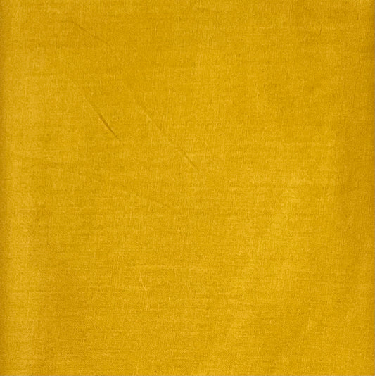 Tissu coton UNI JAUNE MOUTARDE 140 cm de large Coton vendu au mètre