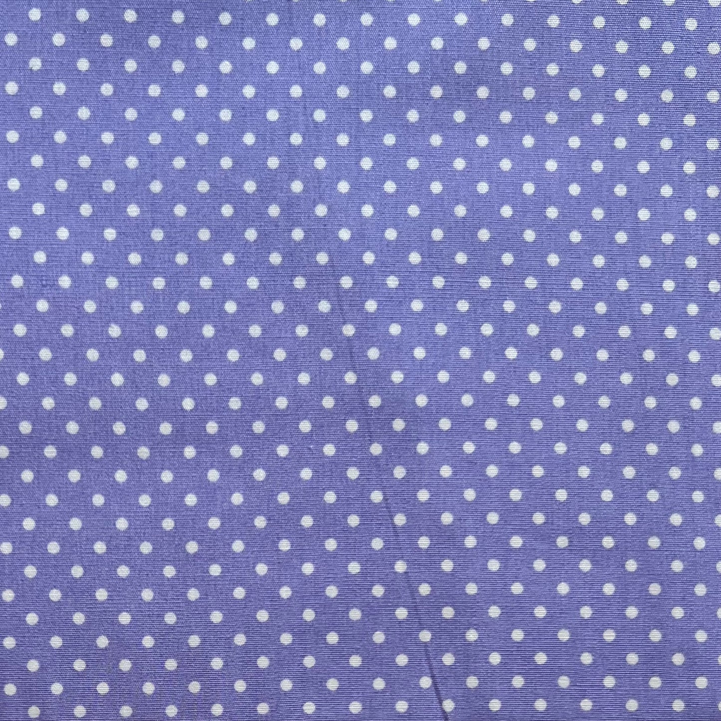 Tissu en coton LILAS à pois blancs de 2 mm, largeur 140 cm, tissu à pois délicat